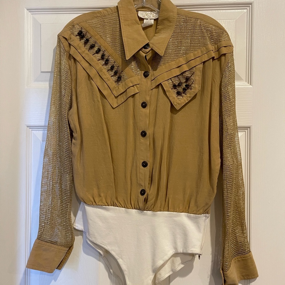 Cache bodysuit long sleeve size L